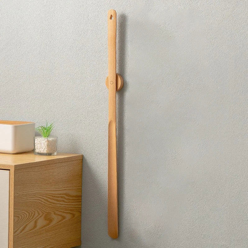 22-Zoll verlängerter Schuhanzieher aus Holz mit Magnet, ergonomische Anziehhilfe, Aufstehhilfe für Senioren, Mobilität und Unabhängigkeit beim Schuheanziehen | Thomler