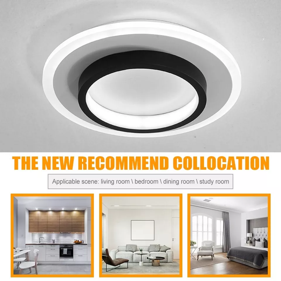 Round Flush Mount LED Light 2 in Low Profile for Bedroom Hallway Living Room Kitchen Entry Modern Ultra Slim Disk Design 10W 20W Integrated | Thomler