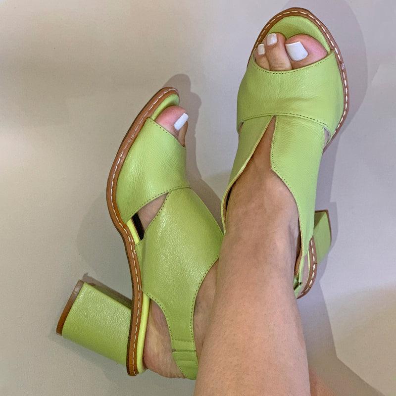 Damen-Sandalen mit Blockabsatz und offener Zehenpartie für Arbeit & besondere Anlässe, gepolstertes Fußbett, stabiler Absatz, eleganter Abendschuh | Thomler