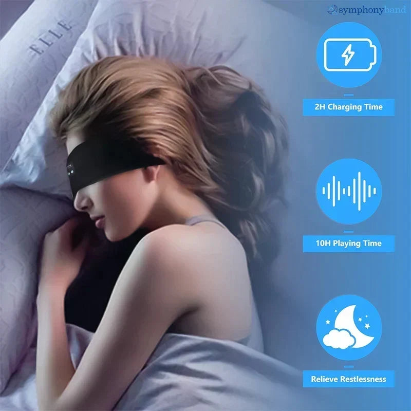 Schlaf-Stirnband mit Kopfhörern, weich, waschbar, kabellos, Bluetooth, für Schlaflosigkeit, Schnarchen, Lärmschutz, Meditation, Reise-Headset, Grau Schwarz