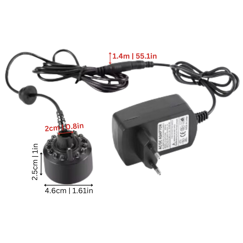 Ultrasonic Fog Machine with Multicolor LED Lights and 8-Hour Runtime
