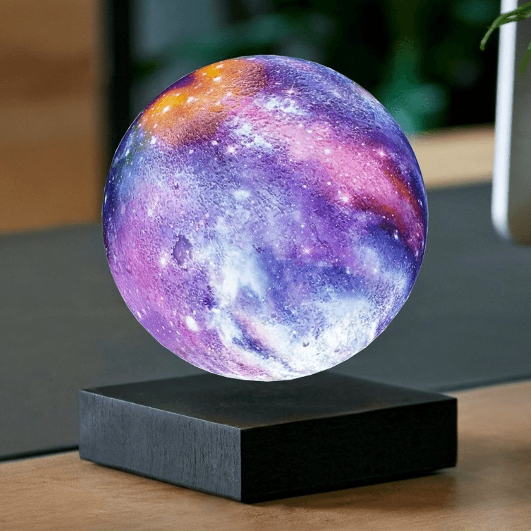 Magnetic Floating Moon Lamp with Remote Control 16-Color LED Night Light for Bedroom Office Desk Decor Space Enthusiast Gift | Thomler