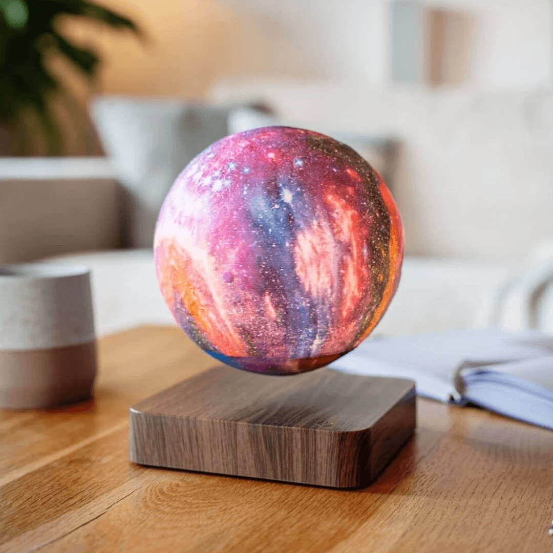 Magnetic Floating Moon Lamp with Remote Control 16-Color LED Night Light for Bedroom Office Desk Decor Space Enthusiast Gift | Thomler