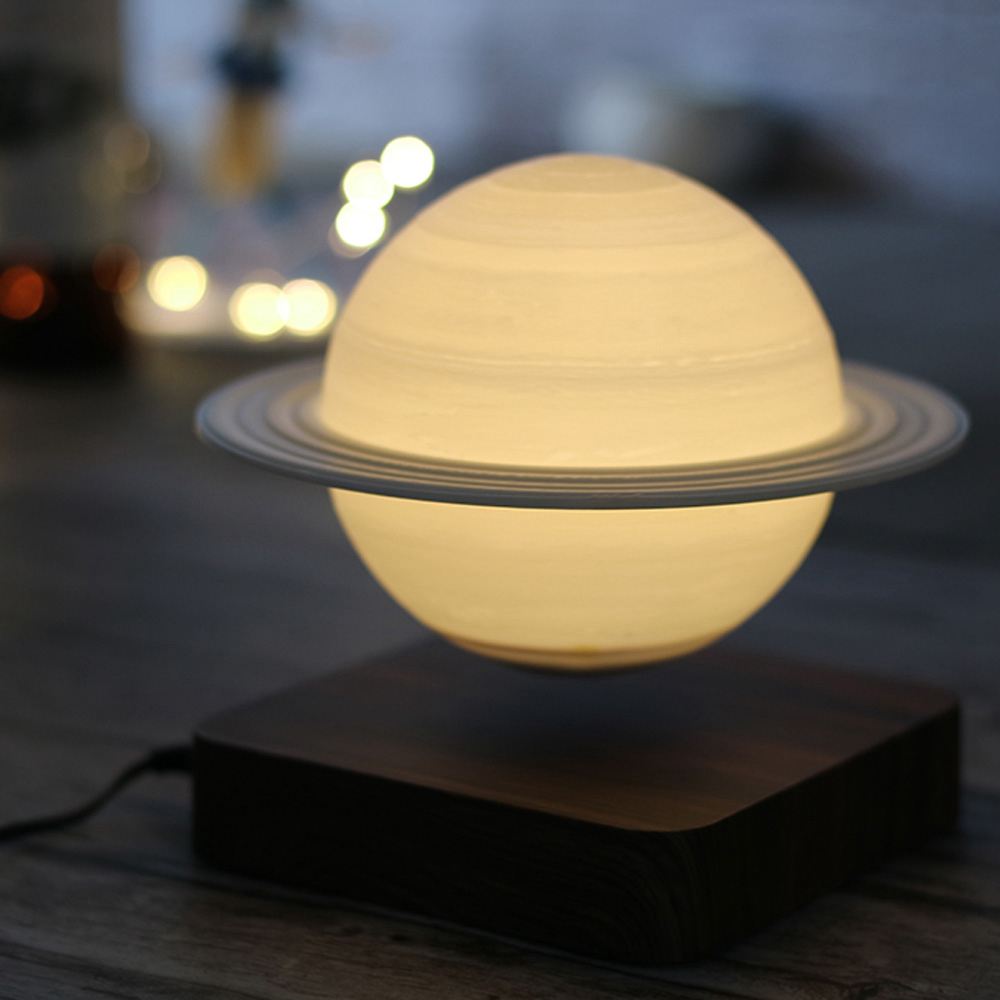 Floating Magnetic Globe Desk Lamp with Dual-Tone LED Lighting for Office & Bedroom | Thomler