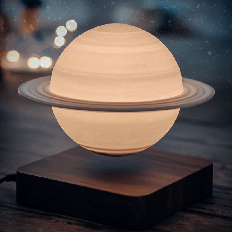 Floating Magnetic Globe Desk Lamp with Dual-Tone LED Lighting for Office & Bedroom | Thomler