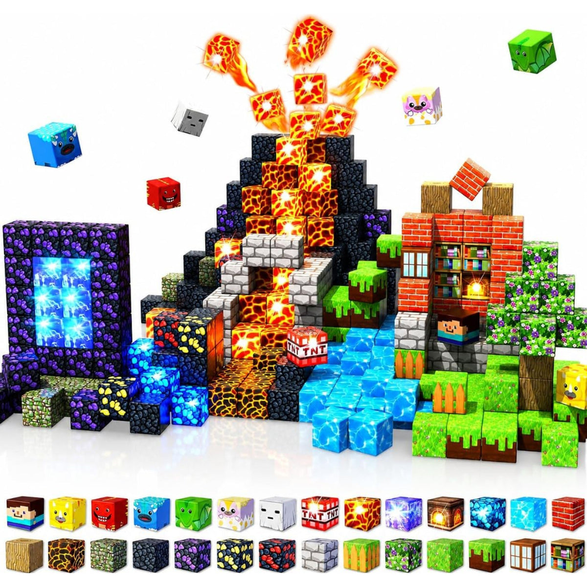 Bloques magnéticos con luz BLOCKMASTER