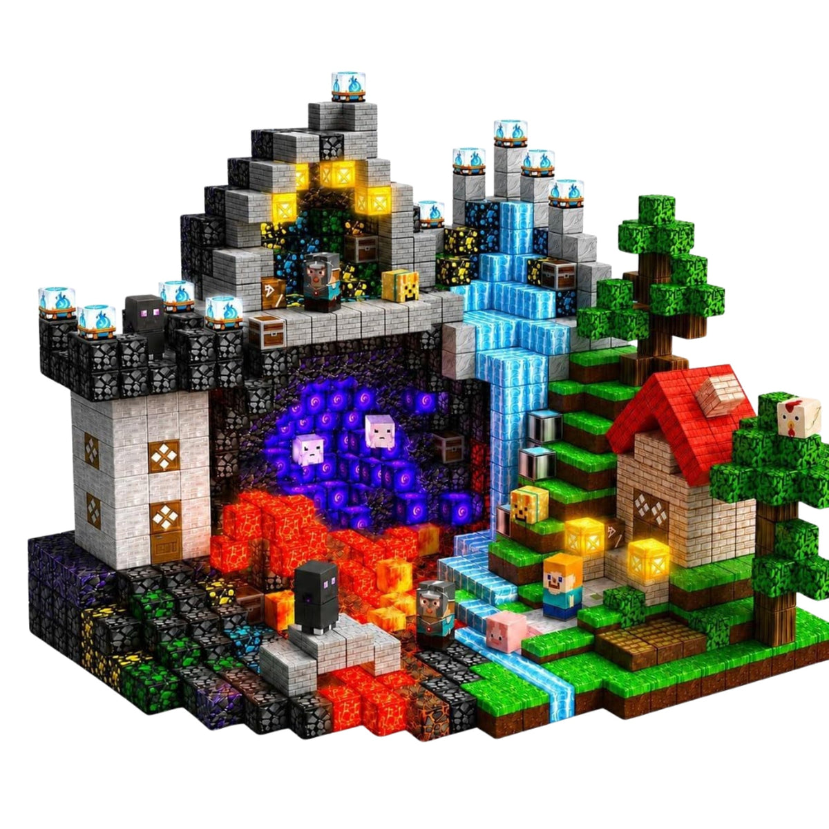 Bloques magnéticos con luz BLOCKMASTER