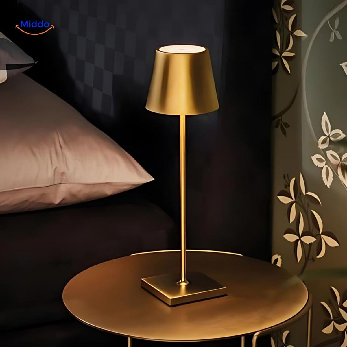 Rechargeable LED Table Lamp with Touch Dimmer, 24-Hour Runtime, USB-C Charging & IP54 Waterproof