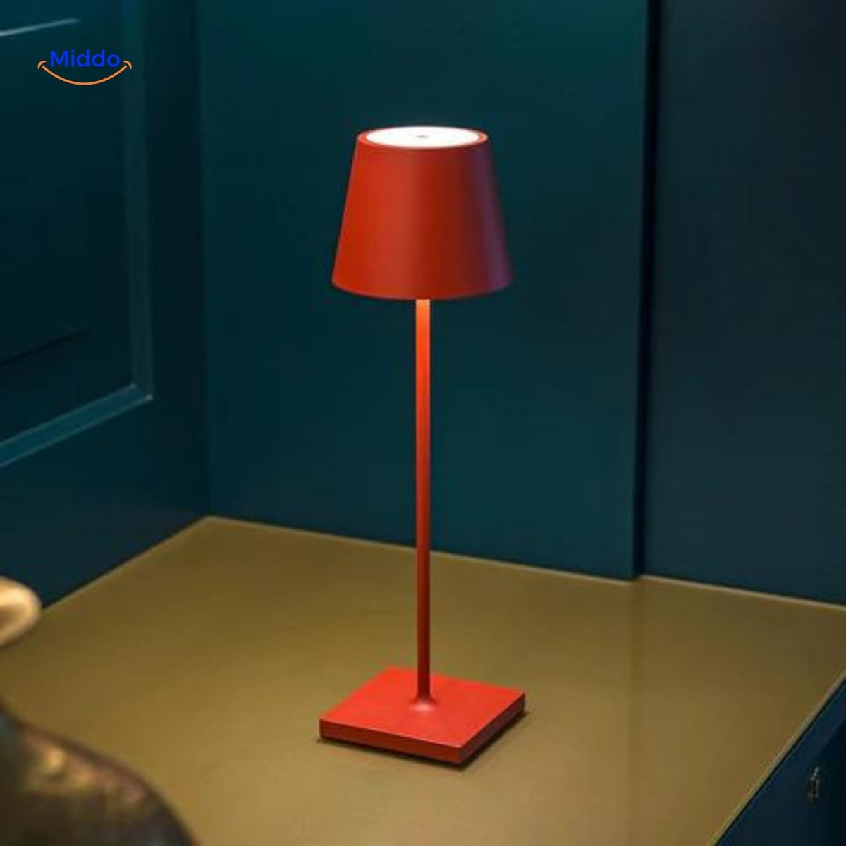 Rechargeable LED Table Lamp with Touch Dimmer, 24-Hour Runtime, USB-C Charging & IP54 Waterproof