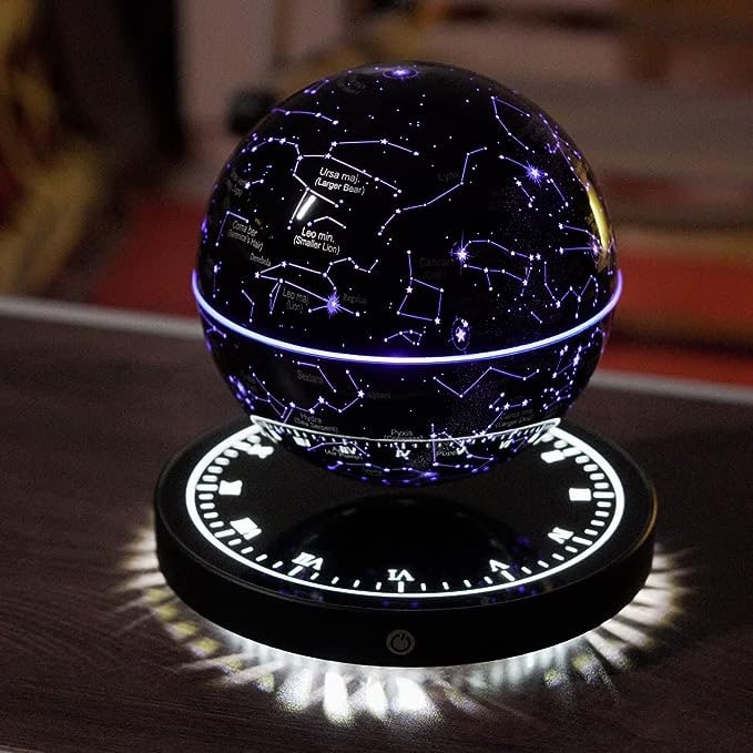 Magnetische zwevende sterrenhemellamp met zwevende wereldbol
