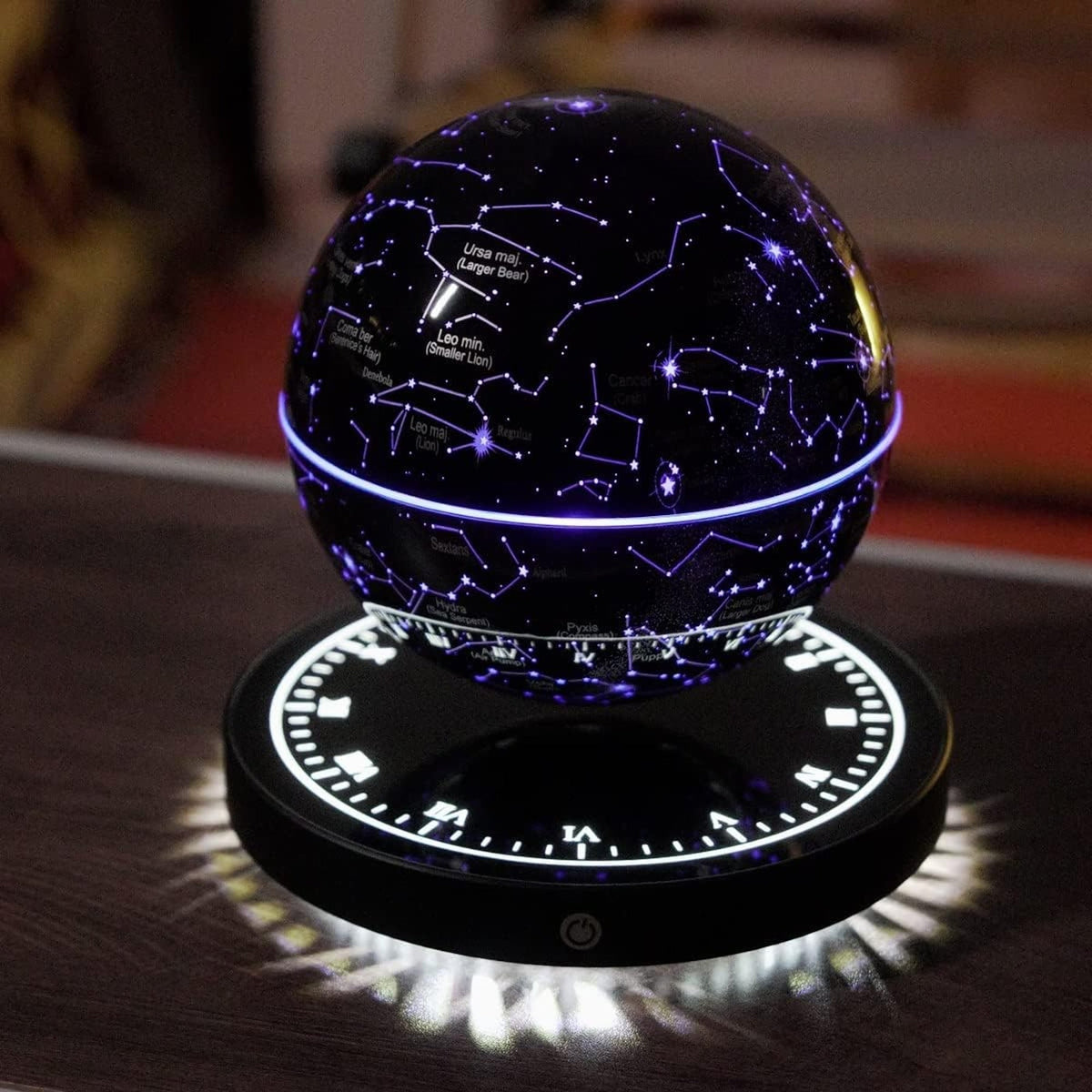 Magnetische zwevende sterrenhemellamp met zwevende wereldbol