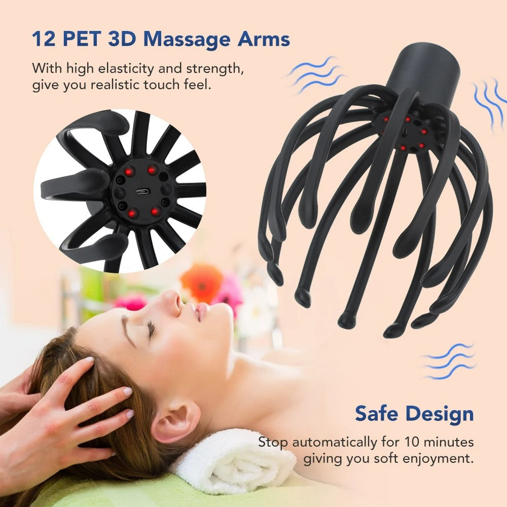 Elektrisches Kopfmassagegerät – Entspannendes Gerät für Kopfhaut und Stressabbau