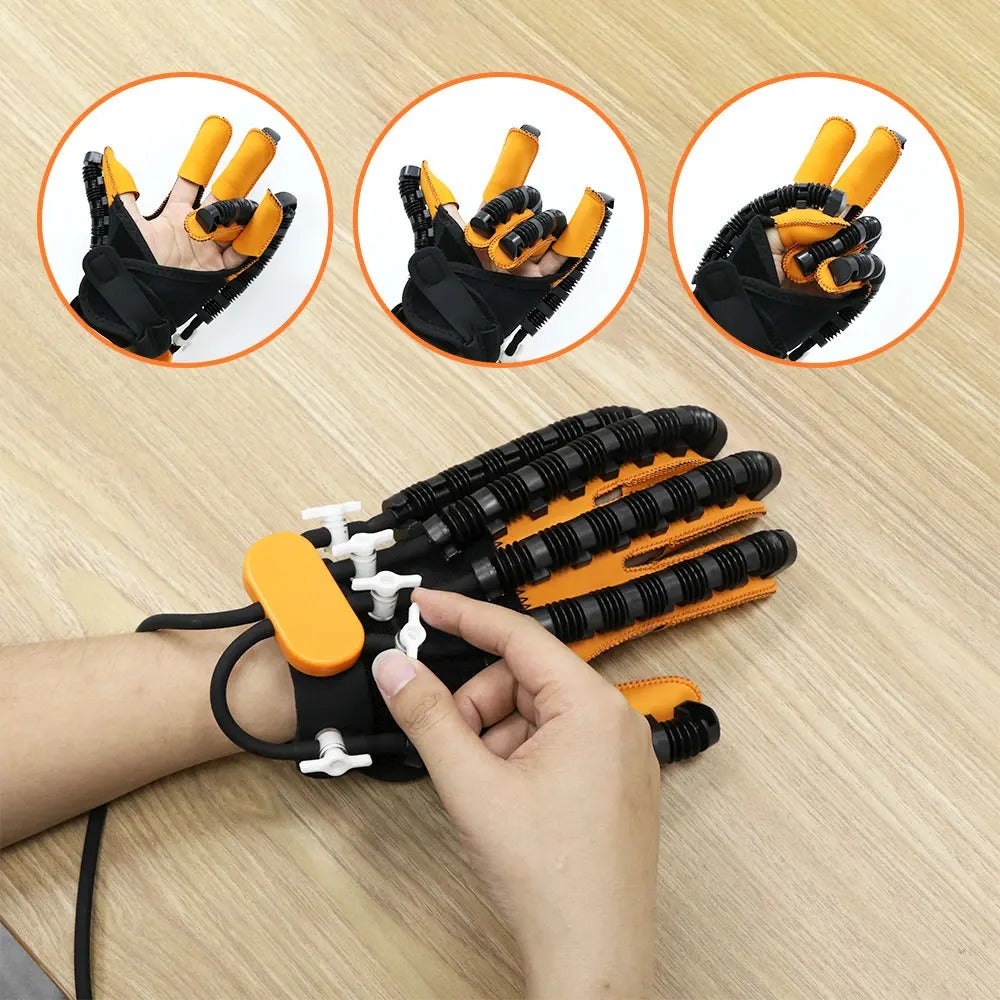 Aangedreven handtherapiehandschoenen revalidatiesysteem voor beroerte, artritis, zenuwletsel, ondersteuning bij mobiliteitstraining en fysiotherapie voor thuis