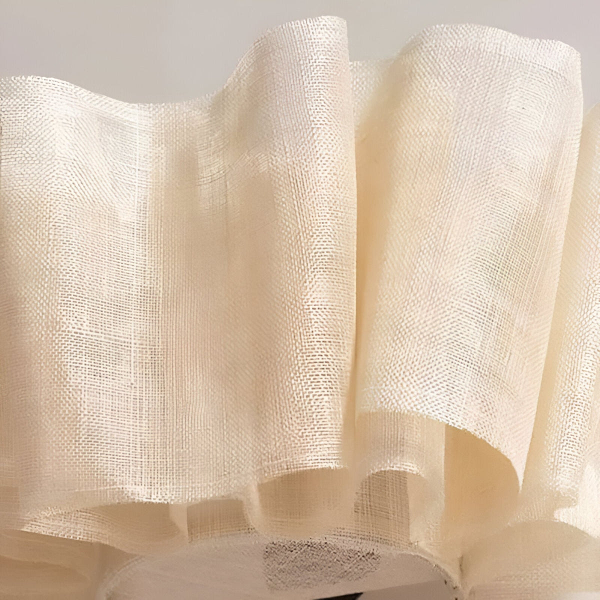 Geplooide stoffen hanglamp voor aan het plafond 40 cm Warm Crème voor eetkamer keukeneiland Scandinavisch Japans modern minimalistisch sfeervol licht | Thomler