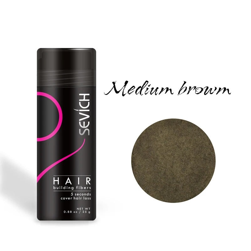 Hair Fiber Powder for Thinning Hair & Bald Spots – Instant Root Coverage & Natural Volume for Women & Men