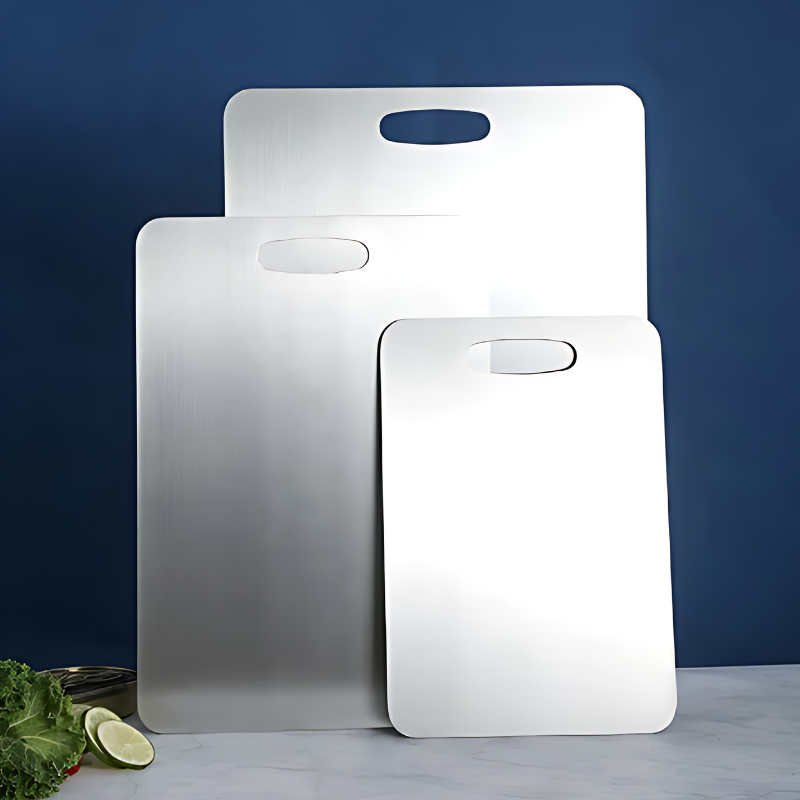 Stainless Steel Cutting Board – Antimicrobial Kitchen Prep Surface, Dishwasher Safe, Oven Safe & Warp Resistant for Chopping & Slicing