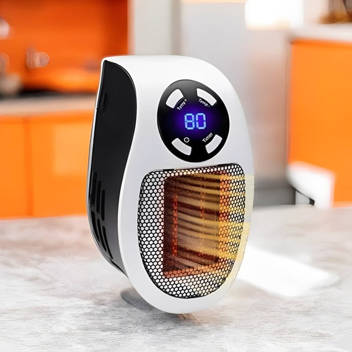 Mini calefactor portátil con pantalla LED y control inteligente de temperatura para una calefacción eficiente