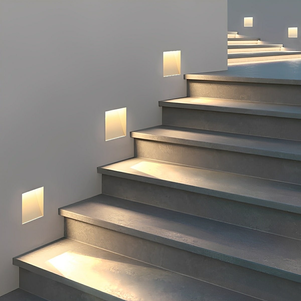 Motion Sensor LED Recessed Wall Sconce for Hallway Bedroom Living Room Indoor Aluminum 8 in Modern Step Light Fixture Automatic Nightlight H | Thomler