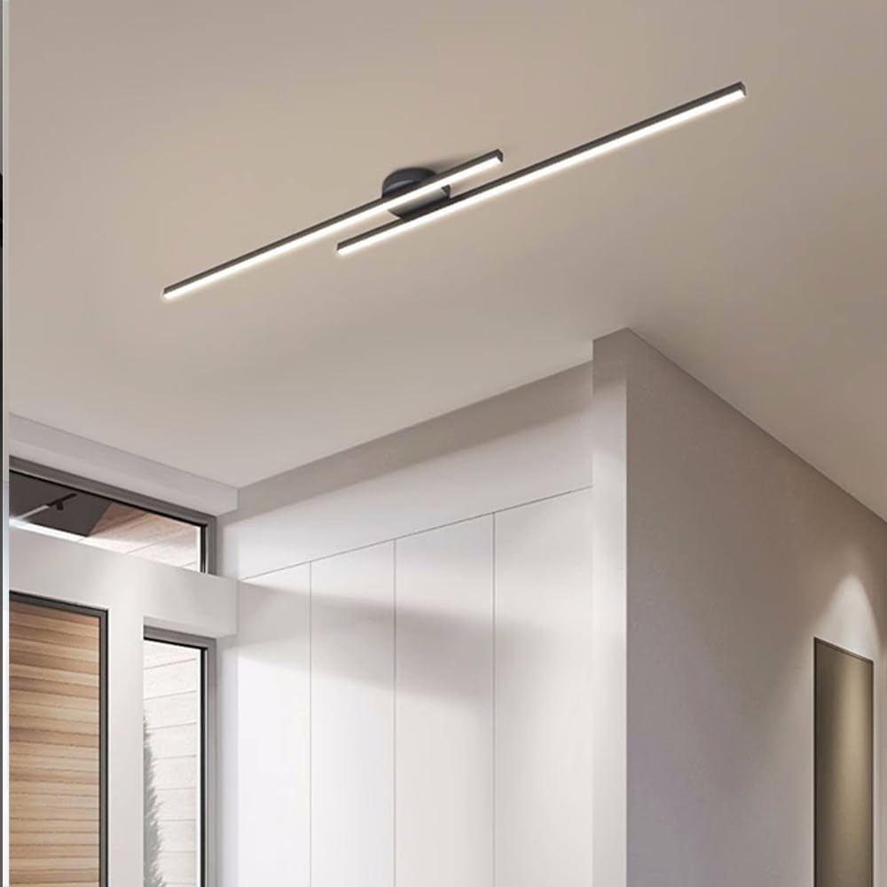 Contemporary Aluminum LED Flush Mount Ceiling Light – Modern Design