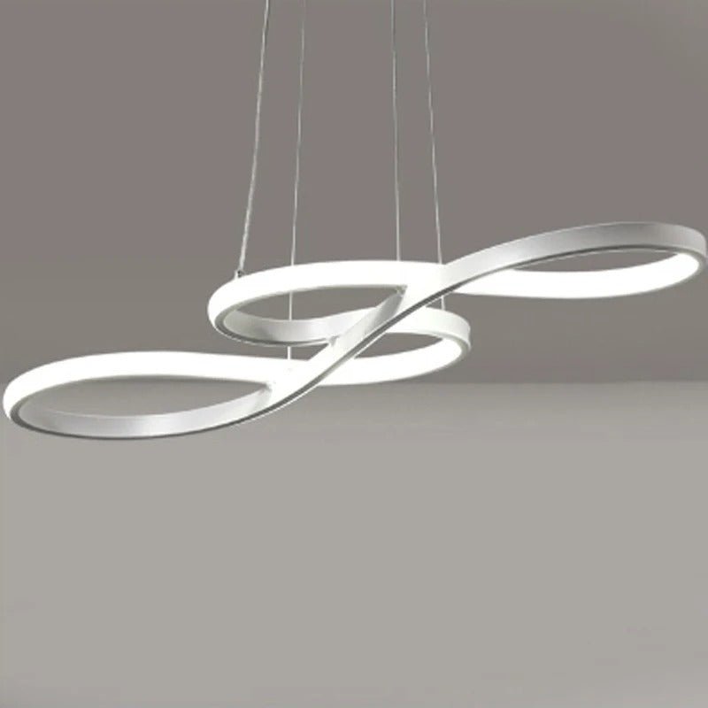 Circular Aluminum Ceiling Fixture Dimmable LED 30 in Ring Hanging Light for Dining Table Kitchen Island Modern Overhead Chandelier with Remo | Thomler