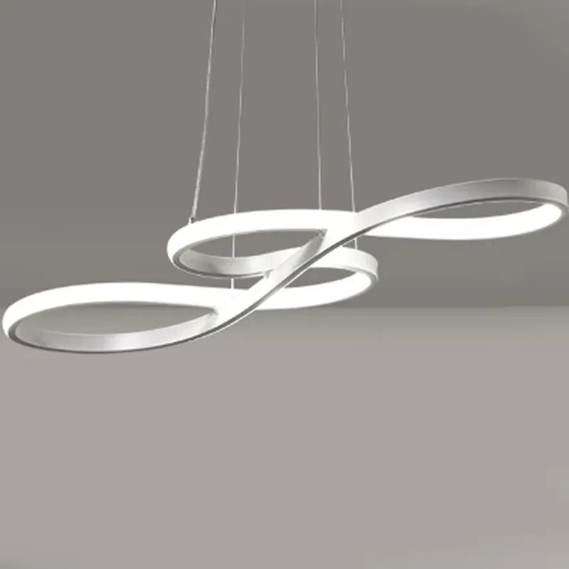 Circular Aluminum Ceiling Fixture Dimmable LED 30 in Ring Hanging Light for Dining Table Kitchen Island Modern Overhead Chandelier with Remo | Thomler