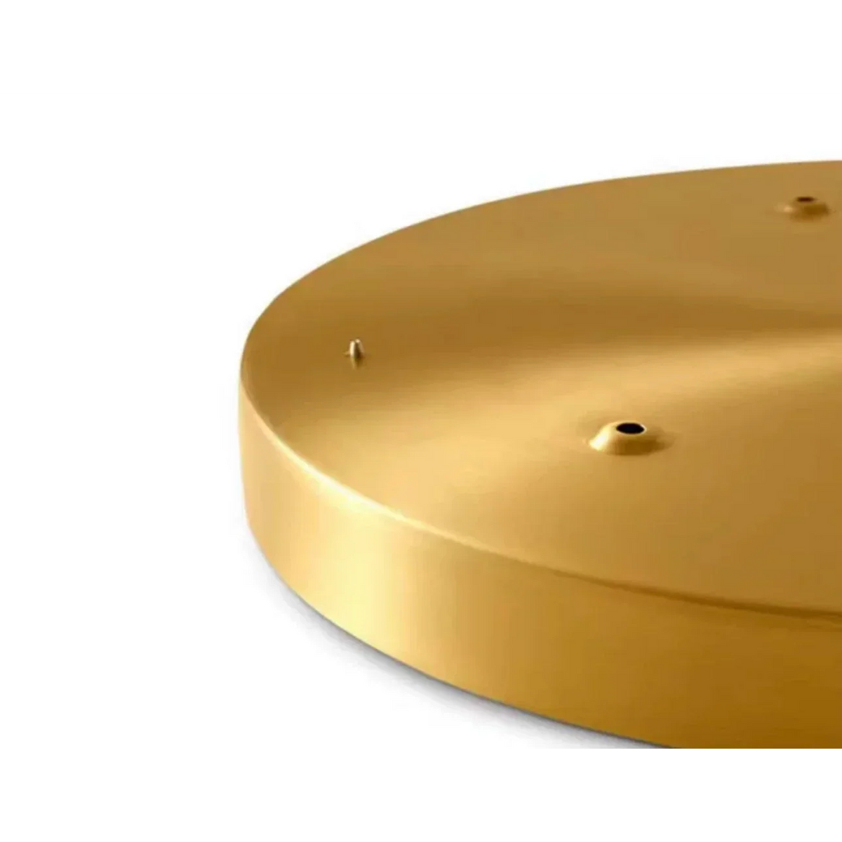 Bronze Flush Mount Ceiling Light Round 12 in Low Profile Copper Fixture for Bedroom Kitchen Hallway Minimalist Modern Home Lighting | Thomler