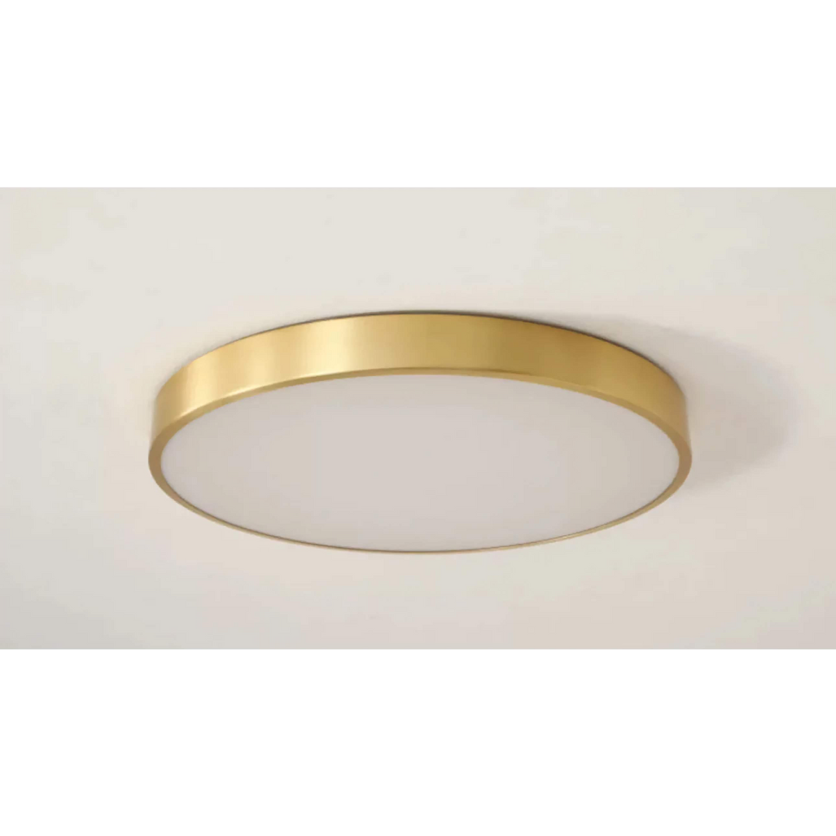 Bronze Flush Mount Ceiling Light Round 12 in Low Profile Copper Fixture for Bedroom Kitchen Hallway Minimalist Modern Home Lighting | Thomler
