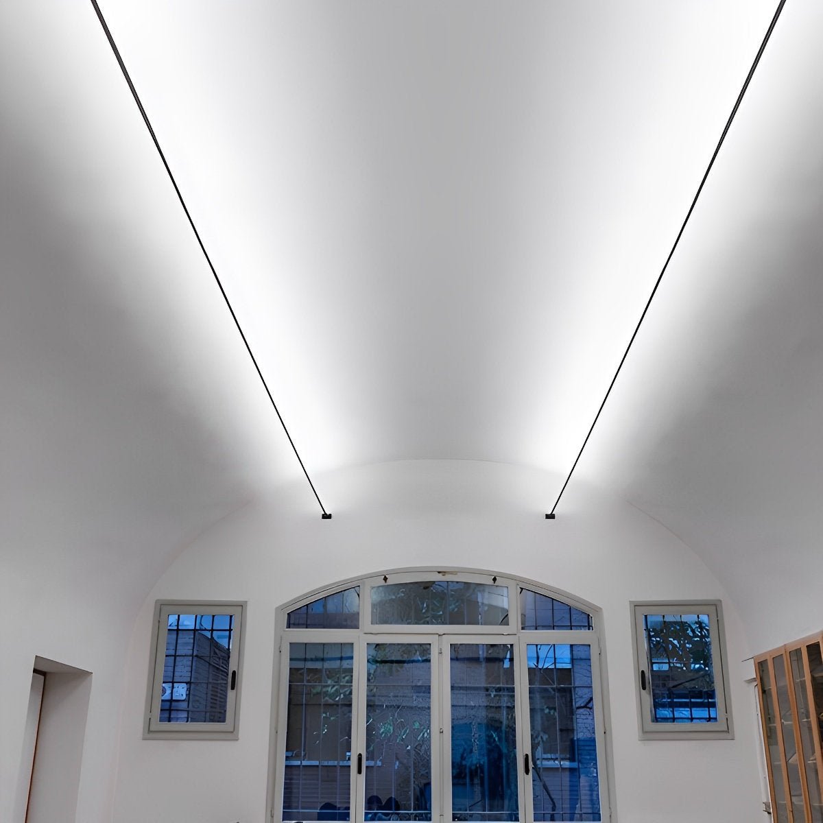 Rotatable Linear LED Tape Light for Ceiling & Wall – 13 to 33 Ft Dimmable Strip with Remote, Steel PVC Track Mount | Thomler