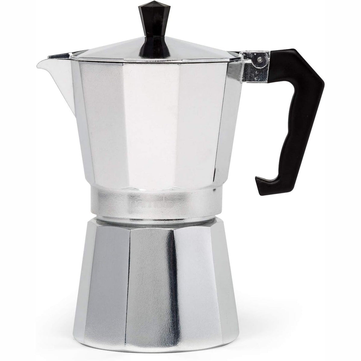 Klassischer Herd-Espressokocher, Moka-Kanne für die Zubereitung von italienischem und kubanischem Kaffee