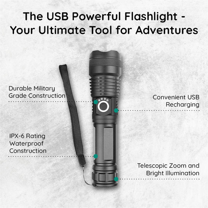 Leistungsstarke USB-Taschenlampe