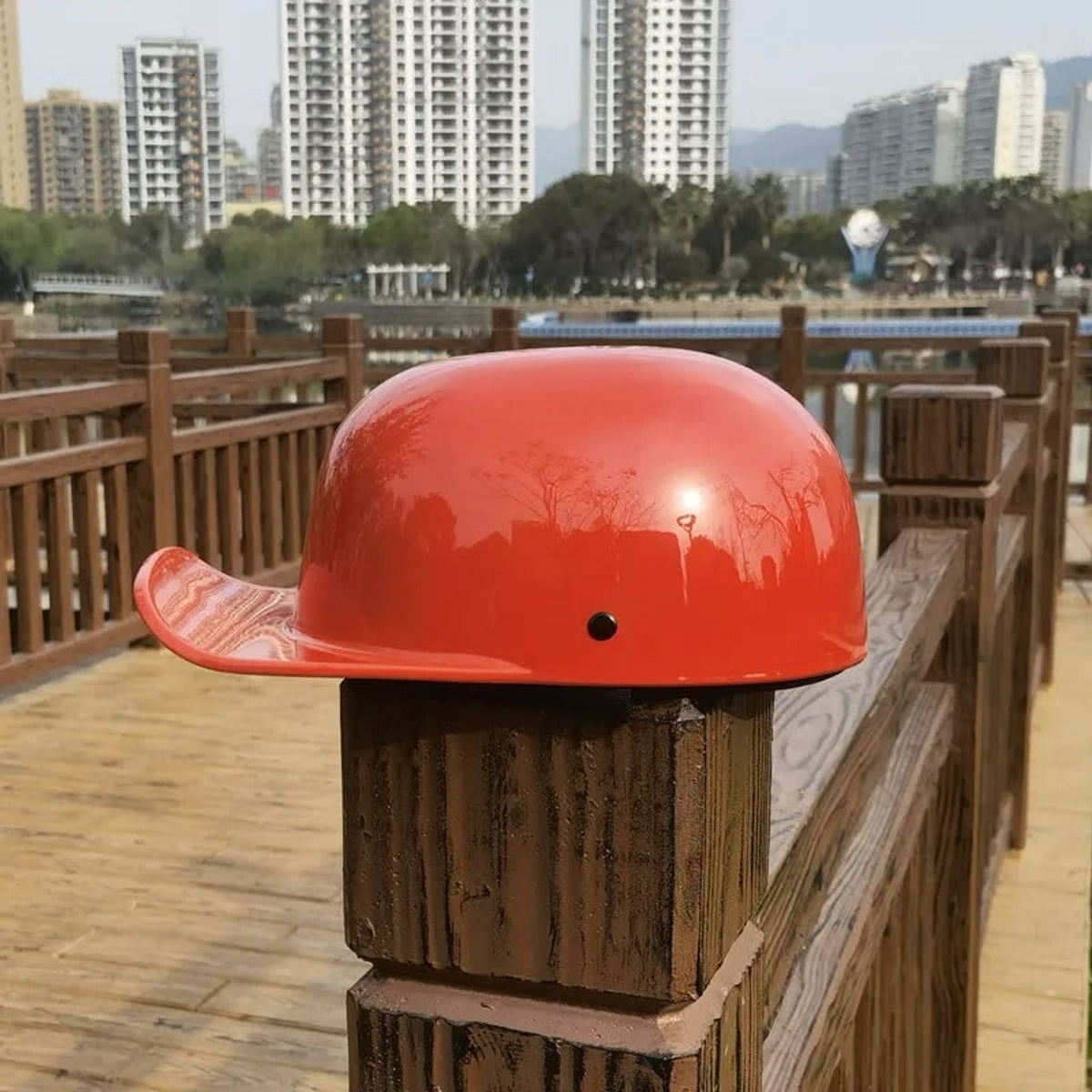 Motorhelm in klassieke petstijl, DOT-goedgekeurd