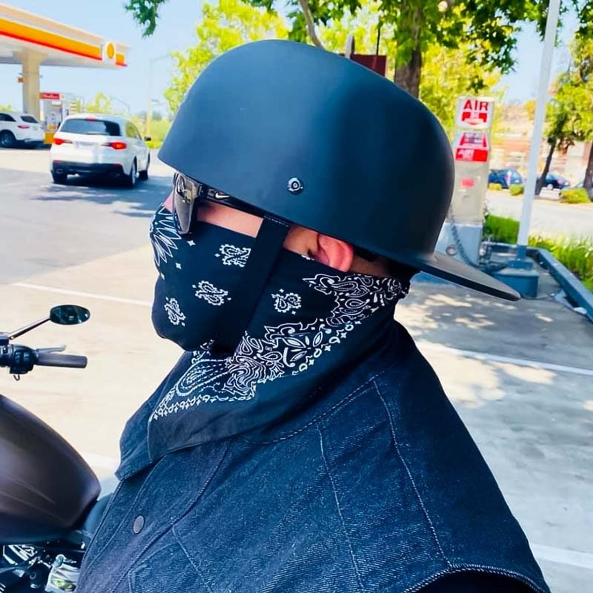 Motorhelm in klassieke petstijl, DOT-goedgekeurd