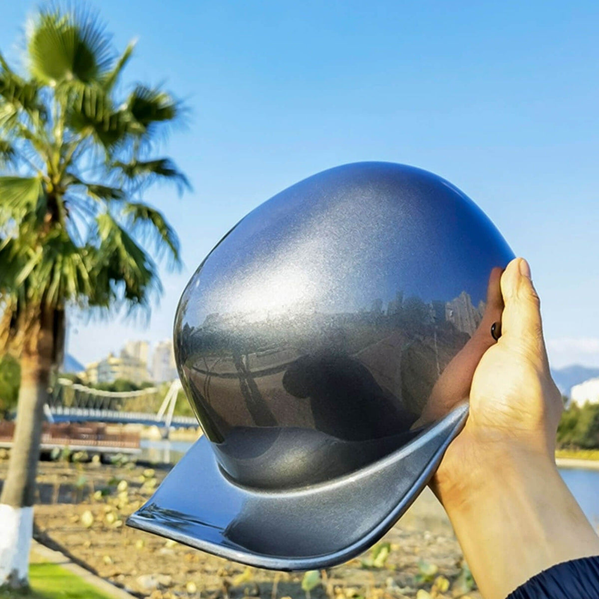 Motorhelm in klassieke petstijl, DOT-goedgekeurd
