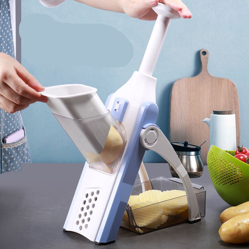 Hendel-snijmachine voor groenten met verstelbare messen voor gelijkmatig snijden en blokjes snijden in seconden | Keukenhulp voor groenten, fruit, salades | Thomler
