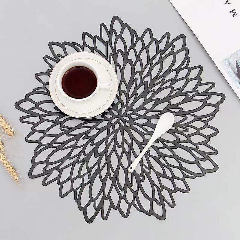 Round Table Mat 15 Inch Non-Slip PVC Protector for Dining Space Galaxy Nebula Celestial Pattern Kitchen Décor Heat Resistant Surface Placema | Thomler