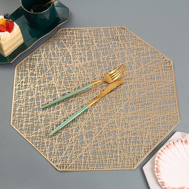 Round Table Mat 15 Inch Non-Slip PVC Protector for Dining Space Galaxy Nebula Celestial Pattern Kitchen Décor Heat Resistant Surface Placema | Thomler