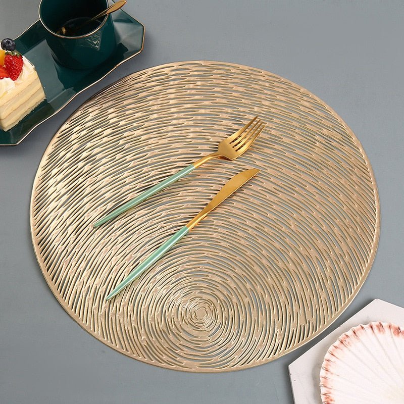 Round Table Mat 15 Inch Non-Slip PVC Protector for Dining Space Galaxy Nebula Celestial Pattern Kitchen Décor Heat Resistant Surface Placema | Thomler