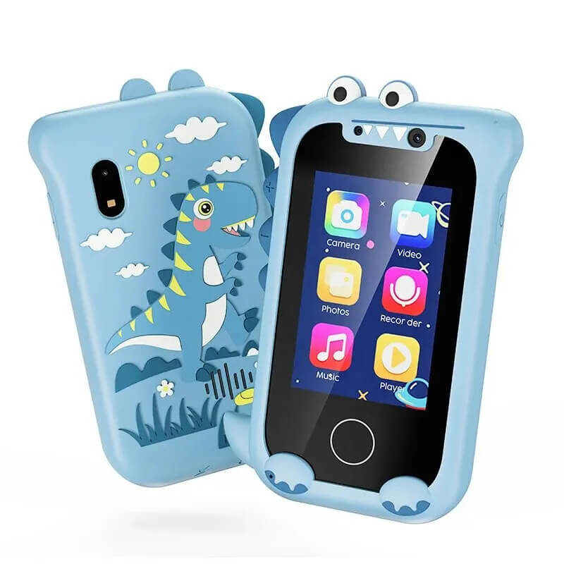 Kids' Touch Screen Play Phone with Dual Cameras, Music Player & Learning Games – Ages 3-7