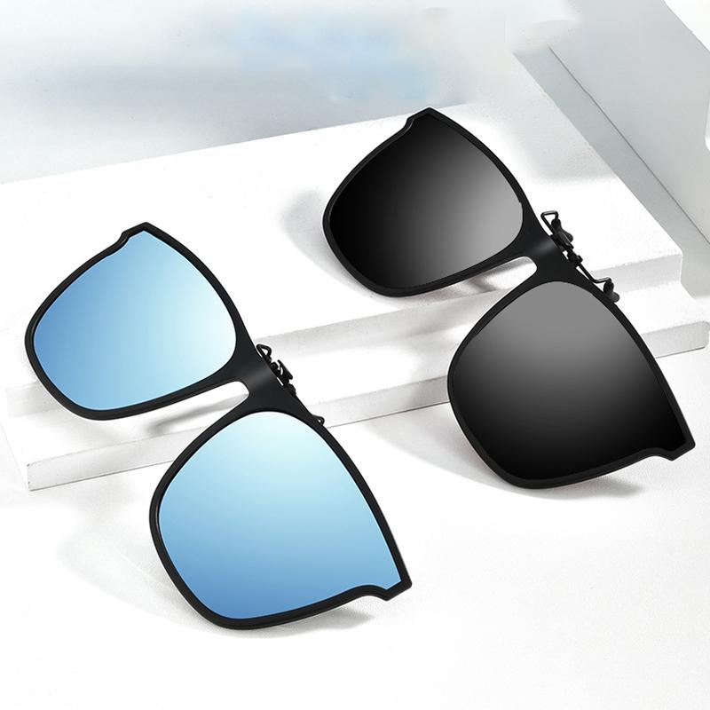 Flip-Up Polarized Clip-On Sunglasses for Prescription Glasses – UV400 Protection, Lightweight Magnetic Attachment, Glare Reduction