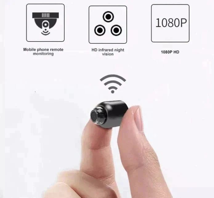 Compact WiFi Security Camera with Infrared Vision for Indoor Monitoring Day & Night | Thomler