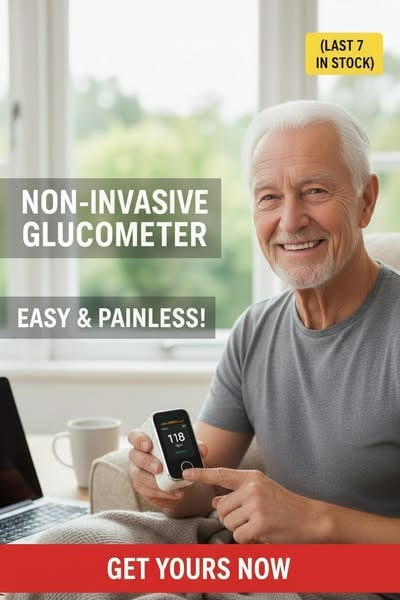 Medidor de glucosa en sangre con lectura en 5 segundos y pantalla digital
