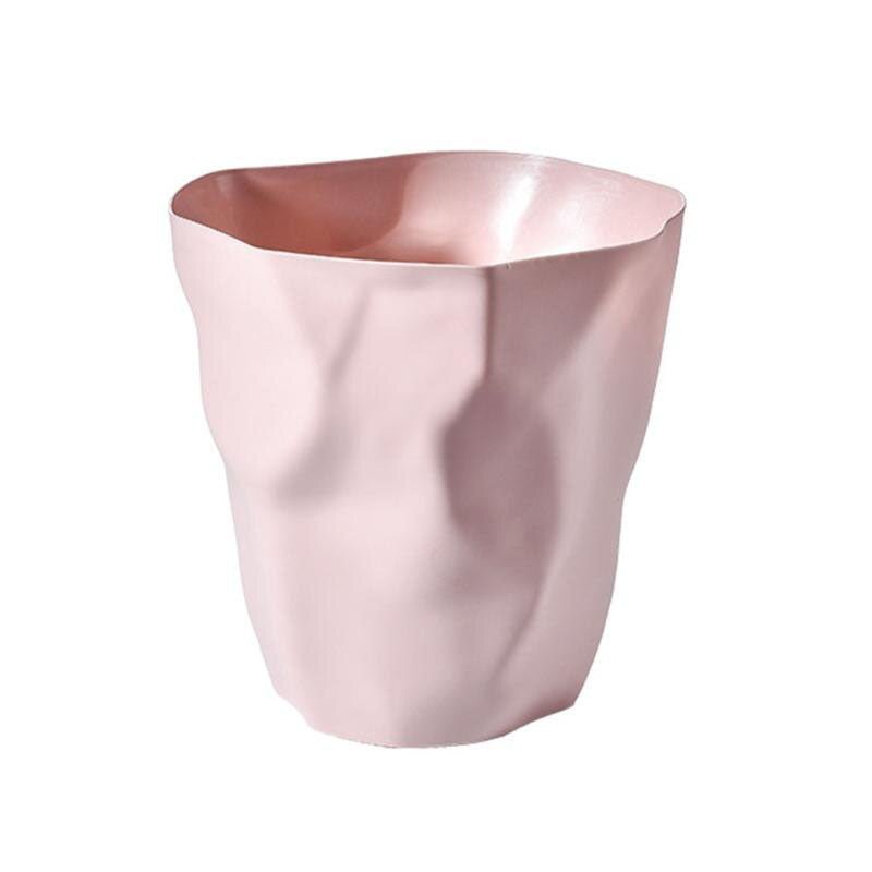 Kleiner weißer Plastikmülleimer, 27 cm, für Badezimmer, Schlafzimmer, Büro, Schreibtisch, Kosmetiktisch, leichter Abfalleimer für den Innenbereich | Thomler
