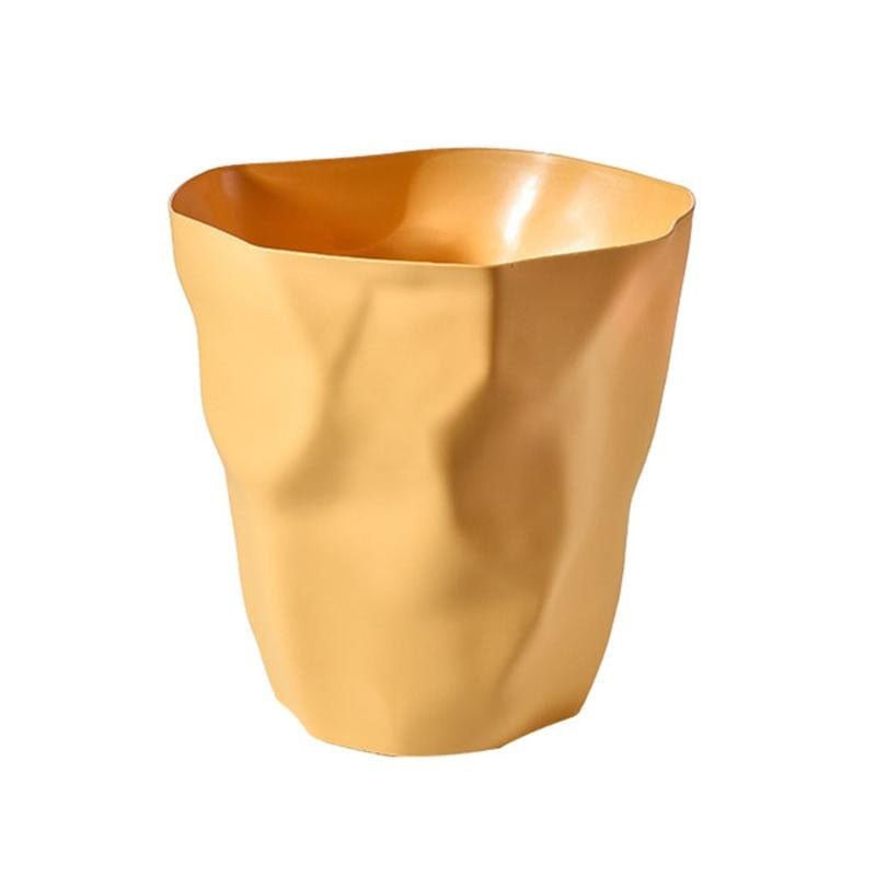 Kleiner weißer Plastikmülleimer, 27 cm, für Badezimmer, Schlafzimmer, Büro, Schreibtisch, Kosmetiktisch, leichter Abfalleimer für den Innenbereich | Thomler