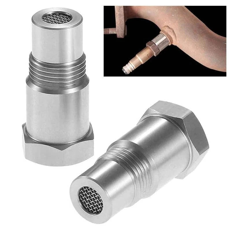 Adaptador de sensor de O2 para eliminar el CEL con miniconvertidor catalítico M18x1.5