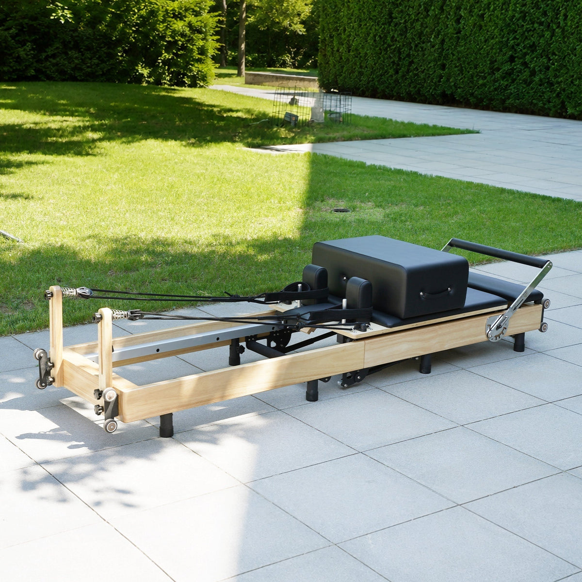 Oak Foldable Pilates Reformer – Studio-Level Foldable Reformer