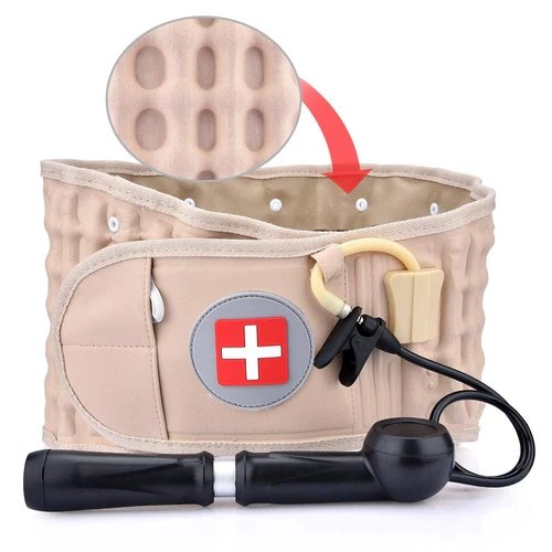 Lendenwirbel-Traktionsbandage zur Linderung von Schmerzen im unteren Rücken – Aufblasbares Dekompressionsgerät für die Wirbelsäule für Damen & Herren