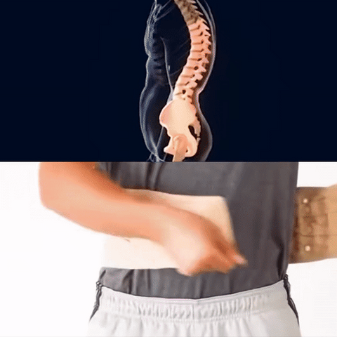 Lendenwirbel-Traktionsbandage zur Linderung von Schmerzen im unteren Rücken – Aufblasbares Dekompressionsgerät für die Wirbelsäule für Damen & Herren