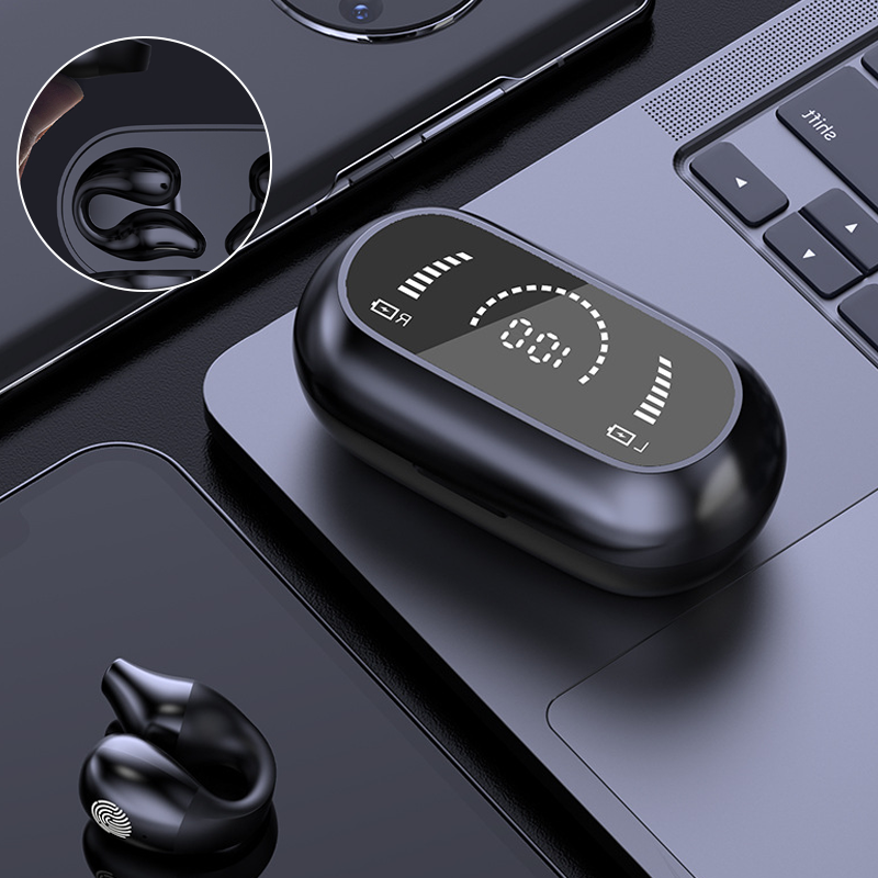 Auriculares inalámbricos de conducción ósea con clip