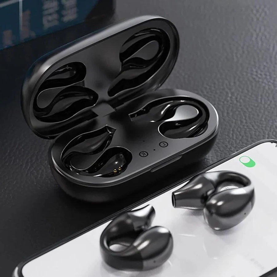 Auriculares inalámbricos de conducción ósea con clip