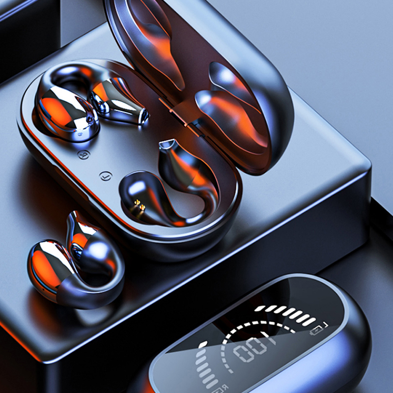 Auriculares inalámbricos de conducción ósea con clip